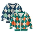 thumbnail image 2 of Baozhu Boys Girls Button-Up Cardigan Sweater Long Sleeve Knit Sweaters Jacket, 2 of 11