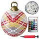 thumbnail image 2 of (Con Luces Con Control Remoto Y Bomba) Inflable Navideña PVC 60 Cm Gran Tamaño Con Luces Con Luces Y Bolas Navideñas Luminosas Con Luces Y Bomba (12) Rejilla Blanca, 2 of 9