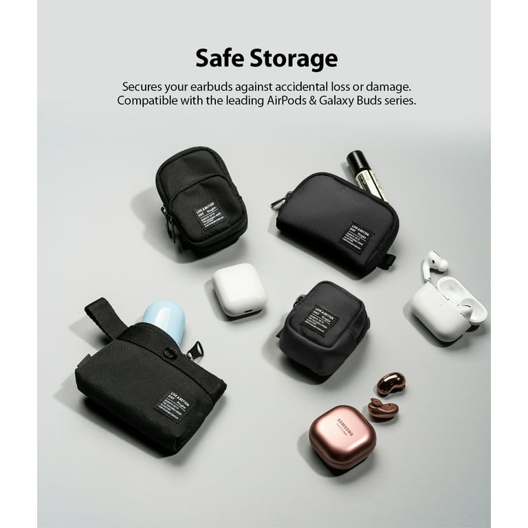 Ringke Mini Pouch Sports Bag Compatible with AirPods Pro Case and AirPods 3rd, 2nd, 1st Generation Case, Galaxy Buds Pouch, Universal Wireless Ear