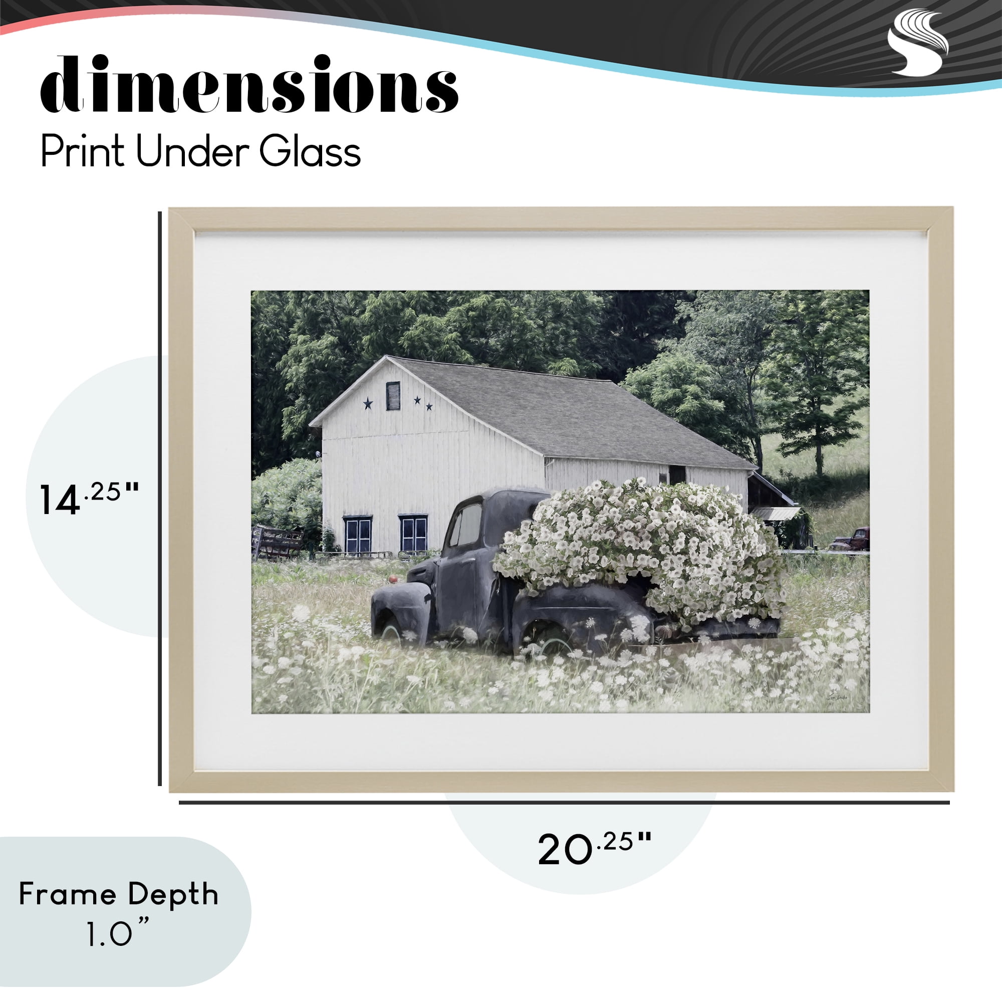 Stupell Industries Bed Full Of Blossoms Birch Framed Print Under Glass, design by Lori Deiter