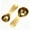 Gold, variant on rmtaikir 2 Pack 30ml(2Tbsp) Stainless Steel Coffee Measuring Spoon, Short Handle Precision Scoop for Coffee Powder Tea Sugar Flour,Silver