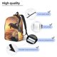 thumbnail image 3 of Easygdp Sunset Dancing Dolphin A Mochila de Lona Resistente para Laptop, Compatible con Laptops de 15 a 17 pulgadas, Ideal para Escuela, Trabajo y Viajes-Small, 3 of 5