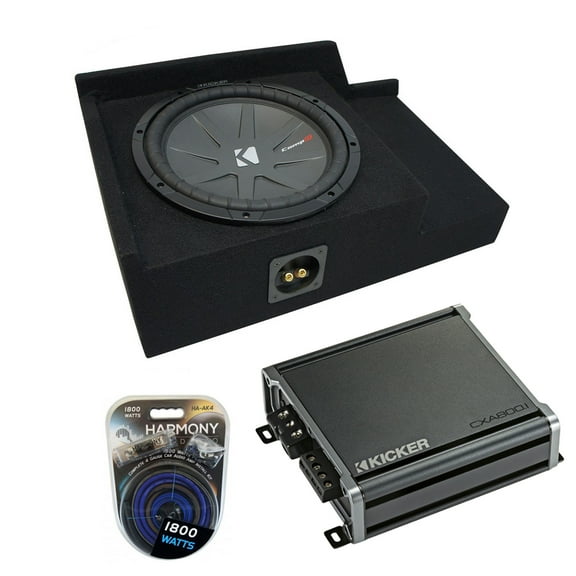 99-06 Chevy Silverado Ext Cab Truck Kicker CompR CWR10 Single 10 Sub Box CXA8001