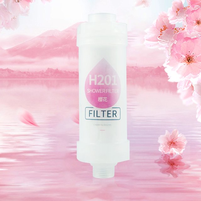 Filtro De Ducha De Fragancia Filtro de ducha de fragancia Eliminación de cloro Suministros de baño (Flores de cerezo) Wdftyju Libre de BPA