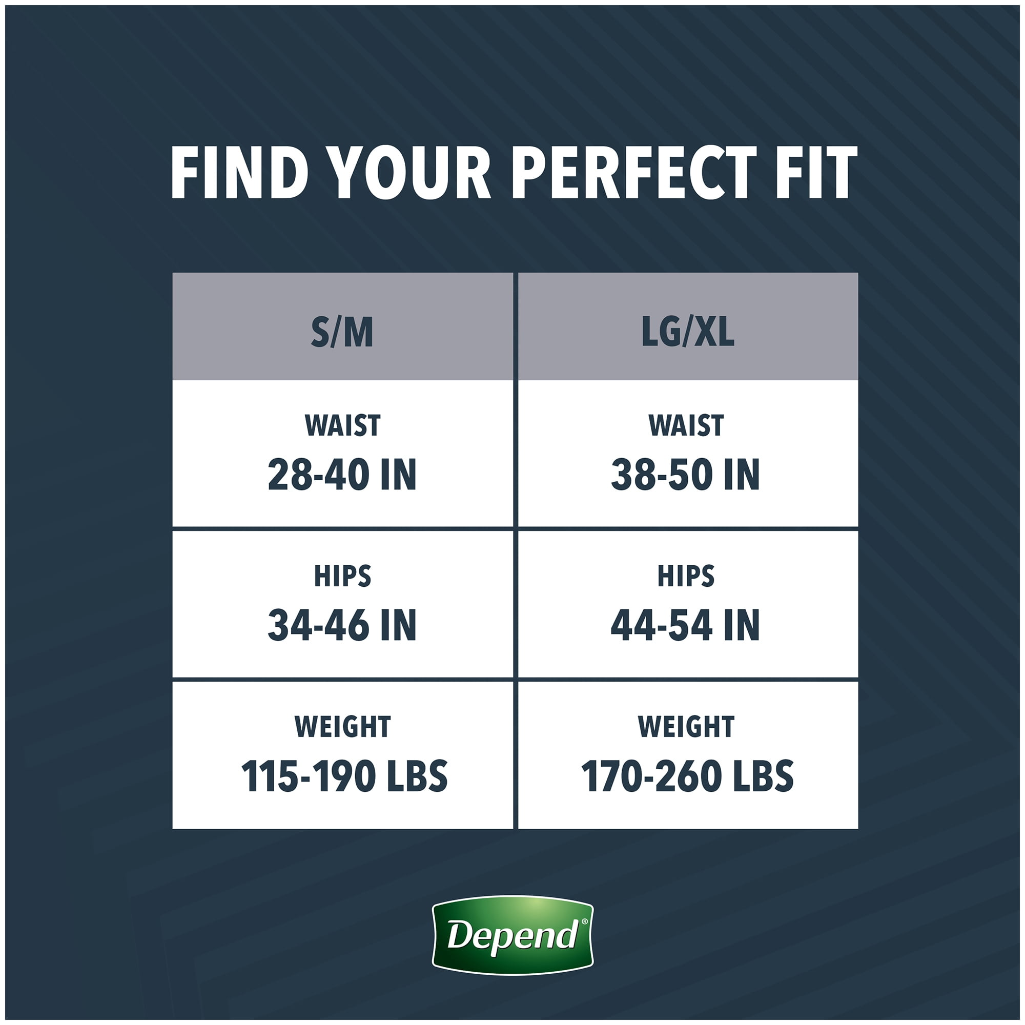 Depend Real Fit Disposable Underwear Male Waistband Style Large / X-Large, 50983, Maximum, 24 Ct