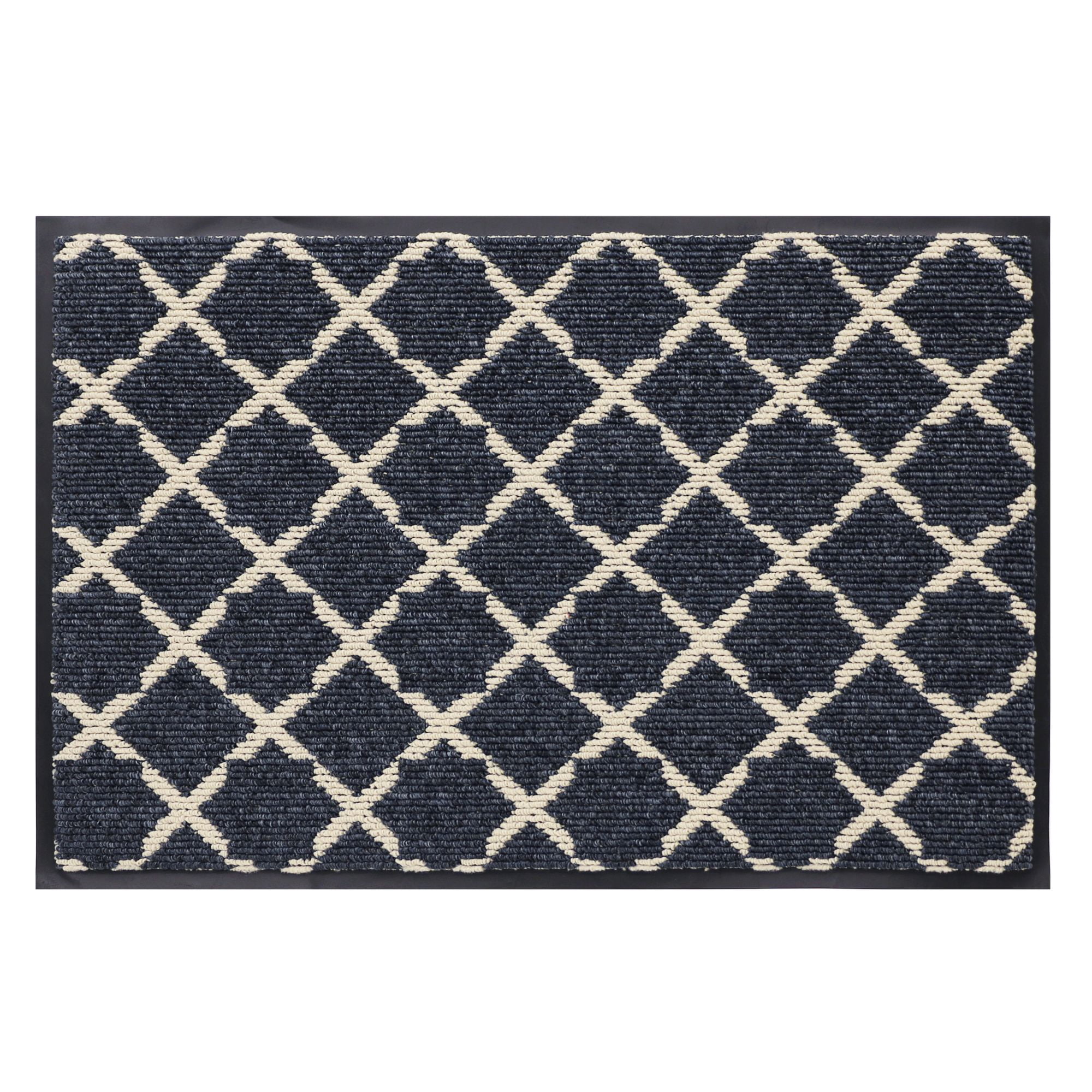 Paillasson Mainstays Malin Discovery denim, surface gratte-pieds touffetée, 2 pi x 3 pi