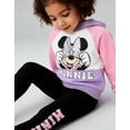 thumbnail image 4 of Disney Minnie Mouse Girls’ Fleece Hoodie and Legging Set, 2-Piece Outfit (Pink, 3T), 4 of 5