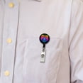 thumbnail image 5 of Neon Bear Face Retractable Reel ID Badge Key Card Name Tag Holder with Clip, 5 of 7