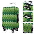thumbnail image 5 of Green Argyle Pattern Luggage Cover Fashion Suitcase Cover Baggage Covers Fit 25-28 Inch Luggage (Go Travel), 5 of 5