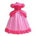 thumbnail image 3 of LOEL Girls Pink Princess Dresses Birthday Party Fancy Outfit Fairy Dress up, 3 of 6