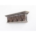 thumbnail image 2 of Home Wall Decorative Antique Brass Hardware 4 Hook Coat Rack - Brown, 2 of 7