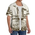 thumbnail image 2 of Kdxio Men's Hawaiian Shirt for Men Short Sleeve Shirt Dutch Windmill Summer Casual Holiday Beach Button Down T-Shirts, 2 of 5