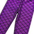 thumbnail image 5 of Little Girl Colorful Tight Fish Scale Print Pants Gymnastics Pants, 5 of 8