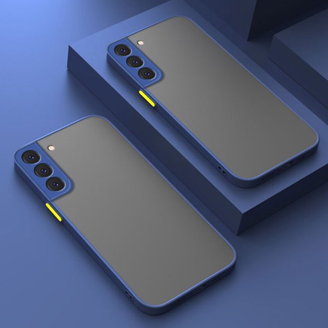 Funda de silicona transparente mate de lujo para Samsung Galaxy S22 Ultra S23 Ultra S21 Plus S20 FE S8 S9, carcasa suave a prueba de golpes Fivean unisex