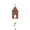Red, variant on Christmas Wooden House Cutout Ornaments Xmas Tree Tag Hanging Decoration DIY Pendant with Ropes for Christmas