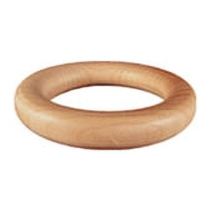 10 Pcs Wooden Toss Rings 1-1/2" Outside Diam, 3/8" Thick, 3/4" Inside Diam