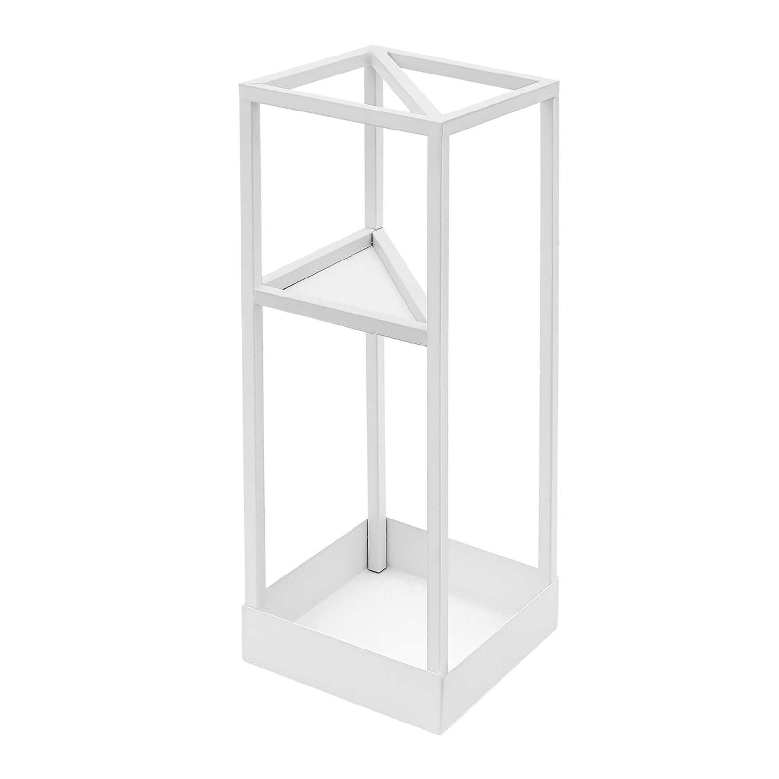 20*20*53cm White Square Modern Umbrella Rack Freestanding Umbrella Rack for Storing Umbrellas Hiking Poles
