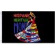 thumbnail image 1 of Bandera de países hispanos de 3 x 5 pulgadas con ojales de latón, diseño de bailarina para celebrar el Mes de la Herencia. Banderas y pancartas para interiores y exteriores., 1 of 4