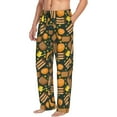 thumbnail image 2 of Daiia Autumn Harvest Pumpkin Basket Men's Sleep Pant with Pockets and Drawstring,Pajama Pants-Medium, 2 of 9