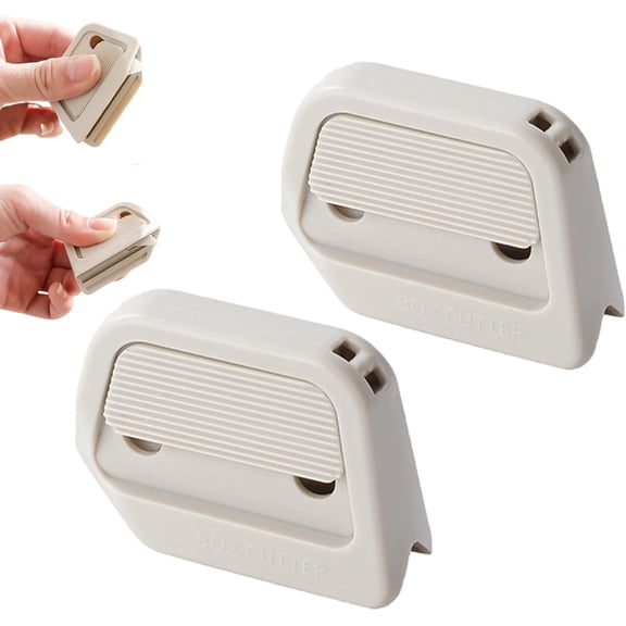 Mini Ceramic Box Cutter - Auto-Retractable 7mm Blade, Magnetic Package Opener, Compact Utility Knife for Mail, Crafts & DIY