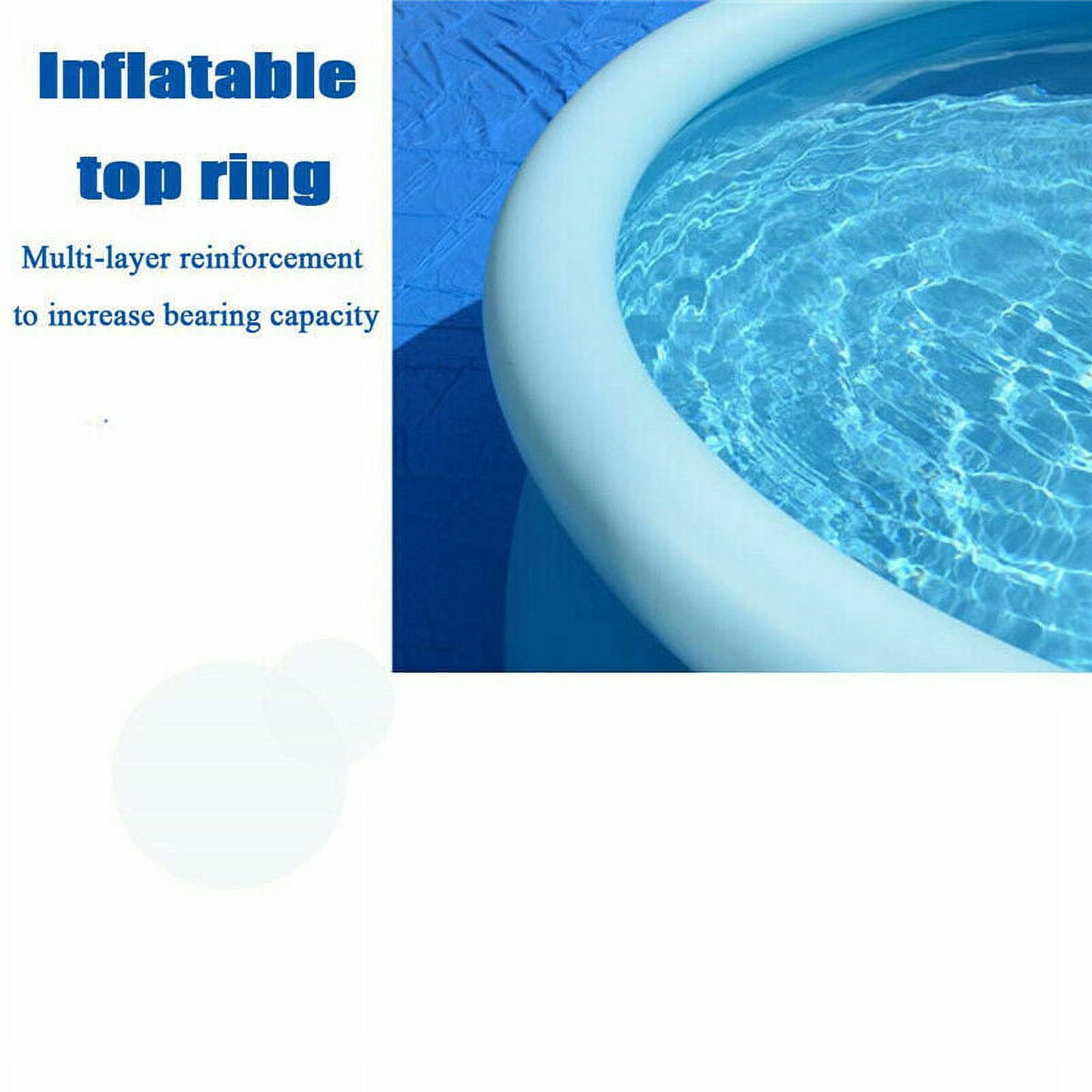 Viecam Inflatable 6' x 29" (6 feet) Portable Swimming Pool | Above Ground for Kids Backyard Garden (6ft x 29in), Round