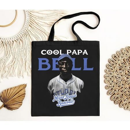 vintage COOL PAPA BELL Negro League Baseball Short-Sleeve Tote Bag-TH22238