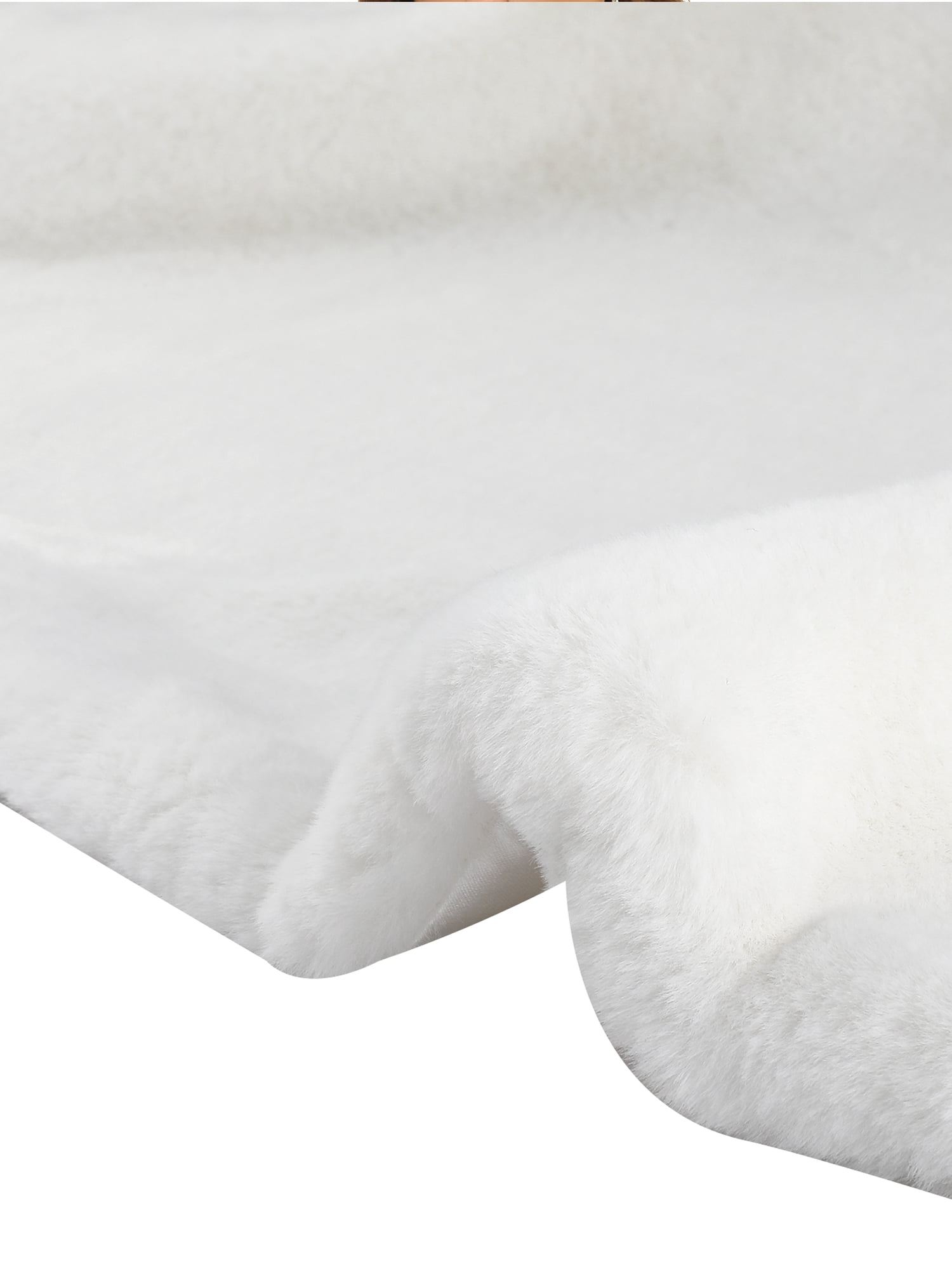 Unique Bargains Women's Faux Fur Shawl Bowknot Ribbon Bridal Wrap Stole Shrug
