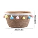 thumbnail image 3 of Easter eggs storage basket, woven storage basket, small round rope basket, desktop storage, stylish woven design, high capacity, durable woven material, for bedroom, Easter decor, office, 3 of 9