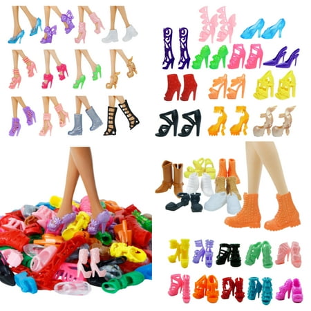 SHAR Chaussures à talons hauts pour poupée Barbie homme et femme 26-30CM,  chaussures plates, plusieurs styles, livraison aléatoire