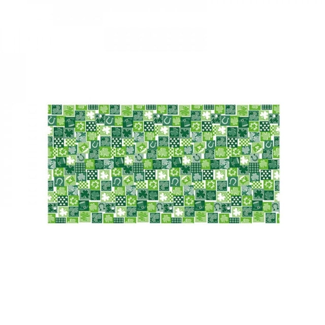 Brand Clearance! Waterproof Table Cover St Patricks Day Decorations Lucky Green Shamrock Table Cloth St Patrick Day Table Decorations