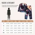 thumbnail image 4 of Honeii Dramatic Shark Attack Print Women's Pajama Sets Long Sleeve Button Down Sleepwear Nightwear Soft Pjs Lounge Sets 2PCS-Large, 4 of 7