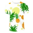 thumbnail image 4 of Njoeus Black T Shirts For Men Mens Undershirts Cool Pineapple Graphic T-Shirts For Men Summer Casual Shirts Cute Fruit Print Crew Neck Tees Funny Beach Tops Men'S Athletic Shirts & Tees On Clearance, 4 of 5