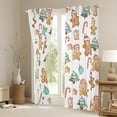 thumbnail image 2 of jejeloiu Cartoon Snowmen Cookie Curtains Pack of 2 (42x84 Each),Merry Christmas Tree Curtains Blackout,Xmas Sweet Dessert Bedroom Curtains For Girls Boys,Ultra Soft Home Decor, 2 of 5