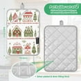 thumbnail image 6 of Yayeee Pot Holders Kitchen Heat Resistant with Pocket 7"x9.8" Cotton Oven Cooking Hot Pads, Red Christmas House, 6 of 7