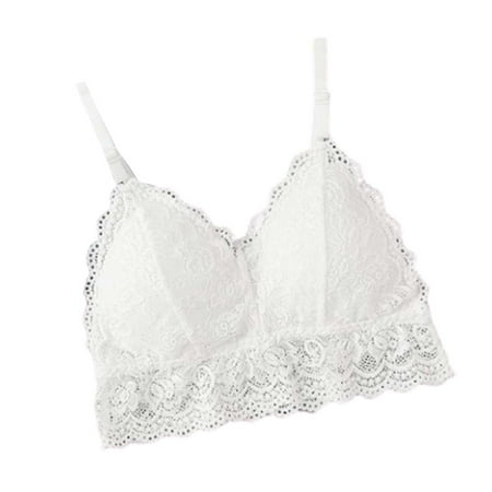 

Dellytop Women s Spaghetti Strap V-Neck Lace Bra