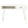 thumbnail image 5 of SAFAVIEH Remy Mid-Century 1 Drawer Writing Desk, Distressed White, 5 of 14