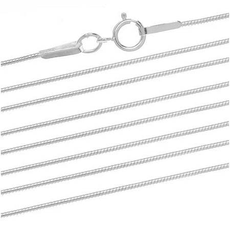 9mm Snake Chain - Sterling Silver Fine Snake Chain 20 In. x .9mm Necklace