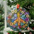 thumbnail image 2 of Peace Sign Ornament SunCatcher Peace Symbol Light Catcher Window Hanging Home Decoration Gifts New Home Protection, 2025, Holiday Decoration, Seasonal 2025, Festive Home Accent,, 2 of 5