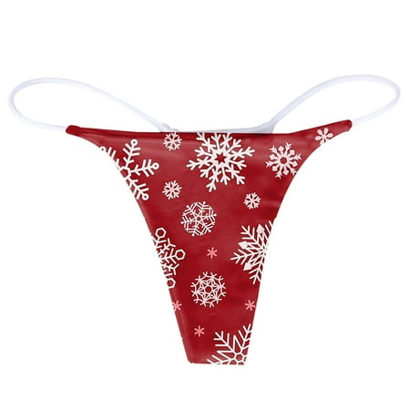 

Womens Underwear Briefs Christmas Thongs For Cotton Stretch T Back Thongs Low Rise Hipster Panties