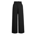 thumbnail image 5 of Stephy Women's New Thin Elastic Loose Large Size Korean Version of Everything Long Trousers Casual Trousers Haren, Black, L, 5 of 5