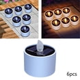 thumbnail image 3 of Luces de té LED sin lma realistas, decoración de hadas, lámpara sor de jardín con energía sor para centro de jardín de CUTICAT velas candelitas, 3 of 7