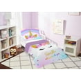 thumbnail image 4 of Twin Size Rainbow Star Comforter Set for Girls Kids Colorful Unicorn Bedding Sets Blue Purple 3 Pieces, 4 of 6