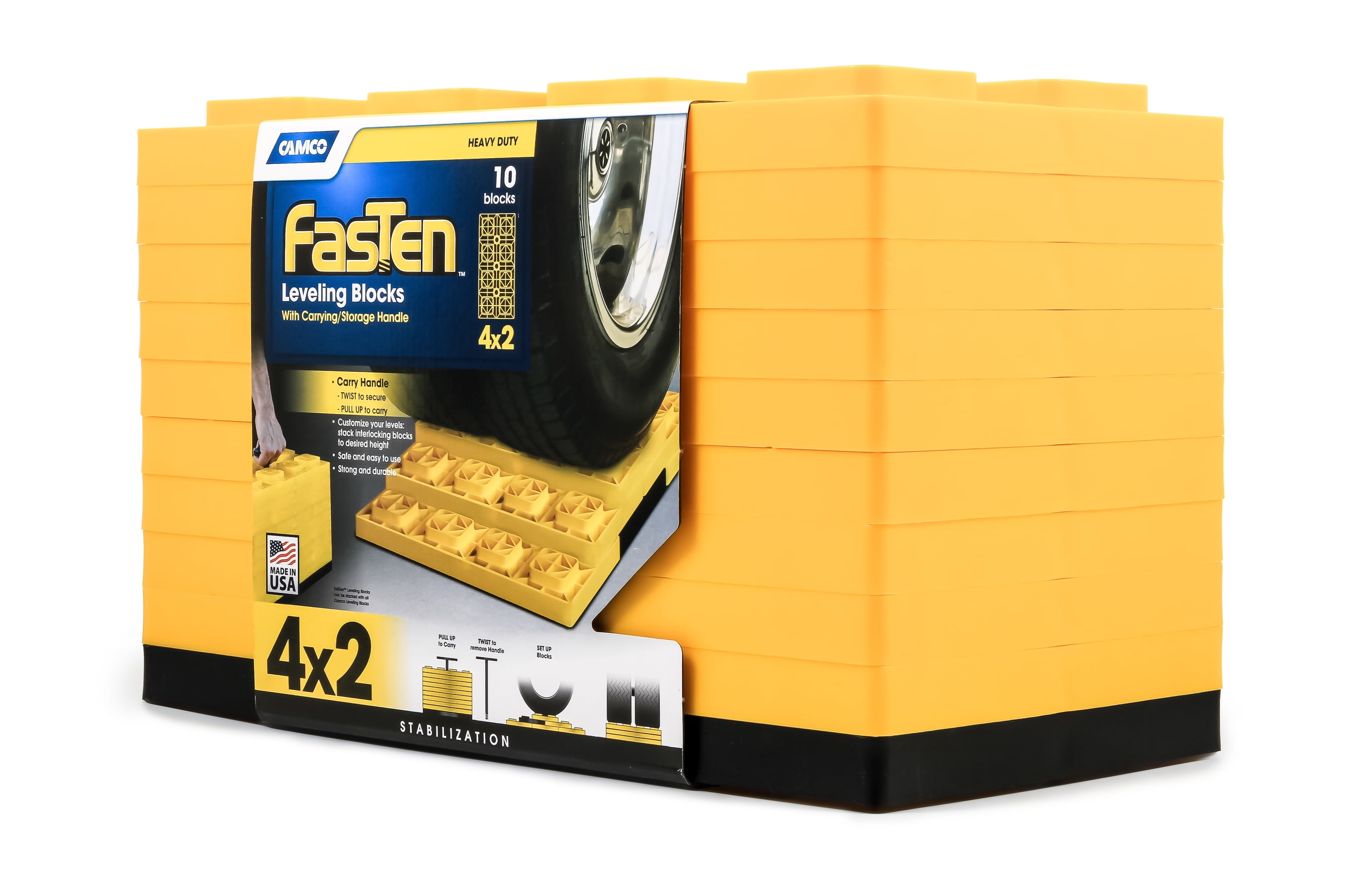 Camco 44517 Rv FasTen Level Blocks