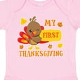 thumbnail image 4 of Inktastic My First Thanksgiving with Turkey and Leaves Boys or Girls Baby Bodysuit, 4 of 5