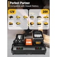 thumbnail image 5 of Abeden DCB102 Dual-Ports Battery Charger Compatible DeWalt 12V 20V Max Lithium Battery, 5 of 8