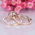 thumbnail image 6 of HeartsAndYou 2.3ct Natural Morganite & Diamond Engagement Ring Bridal Set 14k SOLID Rose Gold, 6 of 9