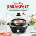 thumbnail image 3 of Dash 3-in-1 Premium Rapid Egg Cooker, 7 Egg Capacity, with Removable Trays, for Hard Boiled Eggs, Poached Eggs and Omelets, Dishwasher Safe, Black, 3 of 7
