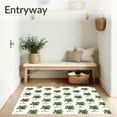 thumbnail image 3 of ODIKA 3'x5' Machine Washable Non-Slip Area Rug, Winter Pine Needle Featuring Stylized Christmas Tree and Embellishments High Traffic Rug, Green, 648431, 3 of 7