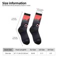 thumbnail image 2 of Vsdgher Cute Black Kitten Cartoon Crew Socks for Men & Women, Breathable Casual Athletic Ankle Socks, 2 of 6