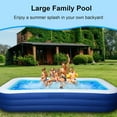 thumbnail image 4 of Inflatable Pool for Kids and Adults, 120"X68"X22" Oversized Thickened Family, 4 of 7